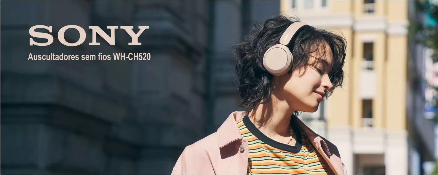 Banner Sony WHCH520 On ear Wireless Headphones