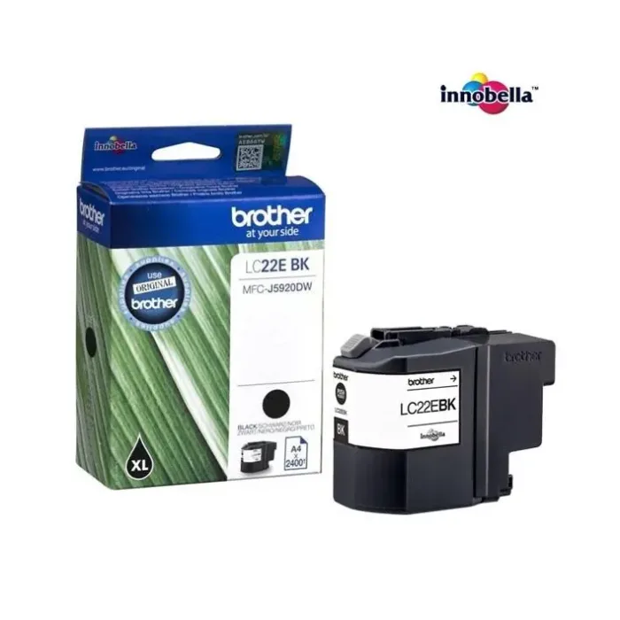 Cartucho de tinta Brother LC22EBKBP XL Preto original