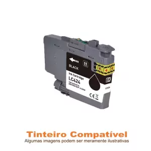 Brother LC-424BK Preto compatível