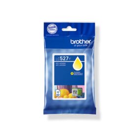 Tinteiro Brother LC527Y Amarelo – Alta qualidade e tinta duradoura, resistente à descoloração. Imprima até 900 páginas A4 com confiança e sustentabilidade