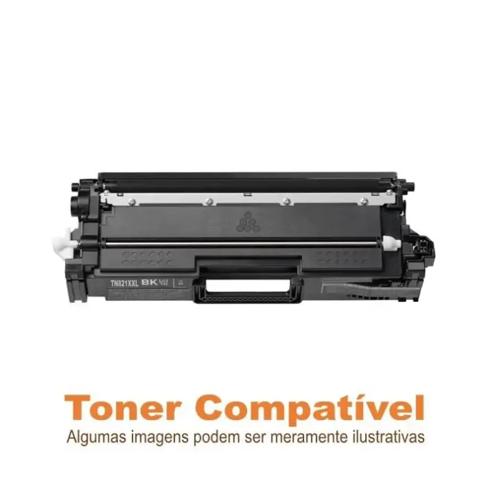 Toner genérico Preto compatível com Brother TN821XXLBK ou TN821XLBK