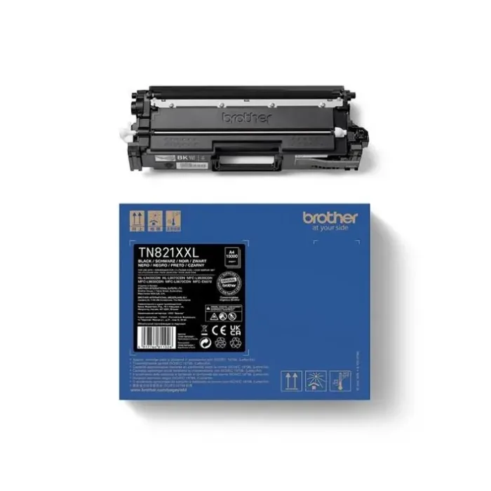 Toner Preto mega capacidade Brother TN821XXLBK original