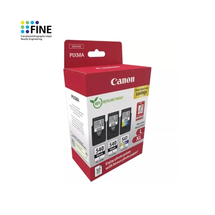 Pack 5224B015 Canon 2xPG540L 1xCL541XL Original