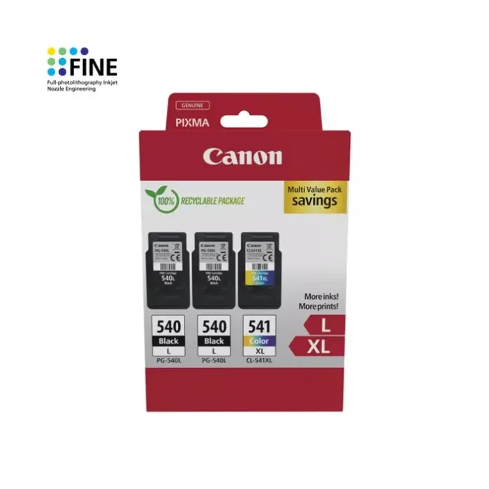 Pack 5224B017 Canon 2xPG540L 1xCL541XL Original