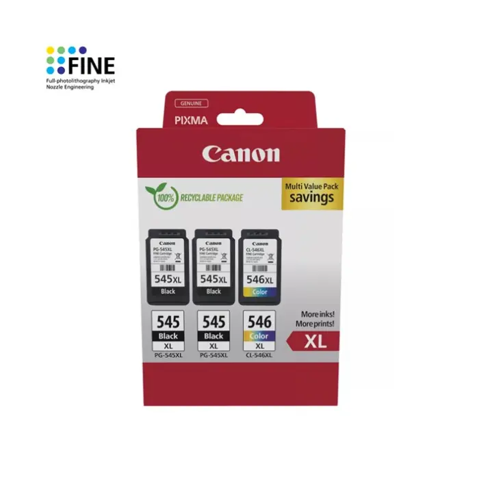 Pack 8286B013 Canon 2xPG545XL 1xCL546XL Original