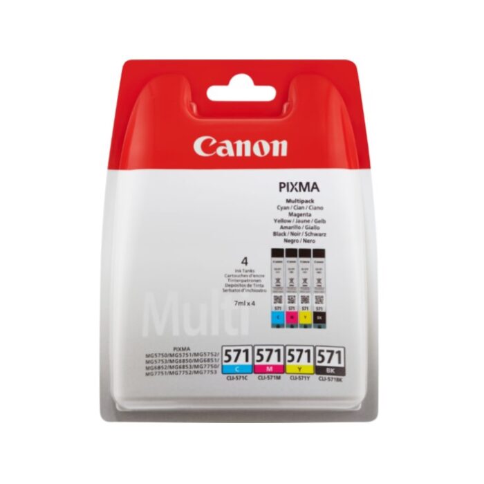 Pack Tinteiros Canon CLI571 BKCMY 4 Colors