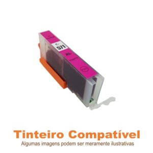 Tinteiro Canon CLI571XLM Magenta Compatível