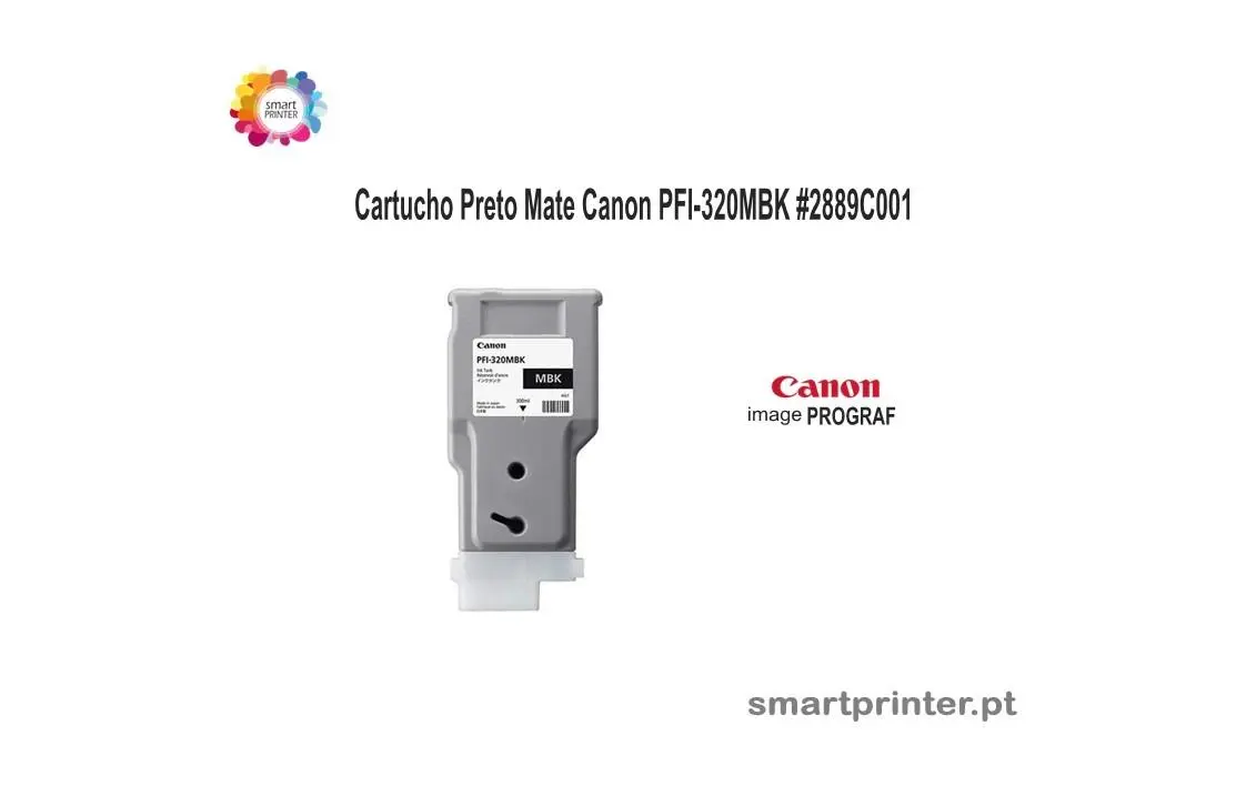 Canon PFI-320 MBK Ink Matte Black Original • Smart Printer