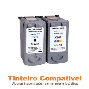 Tinteiros compatíveis Canon PG40 CL41 BKCMY