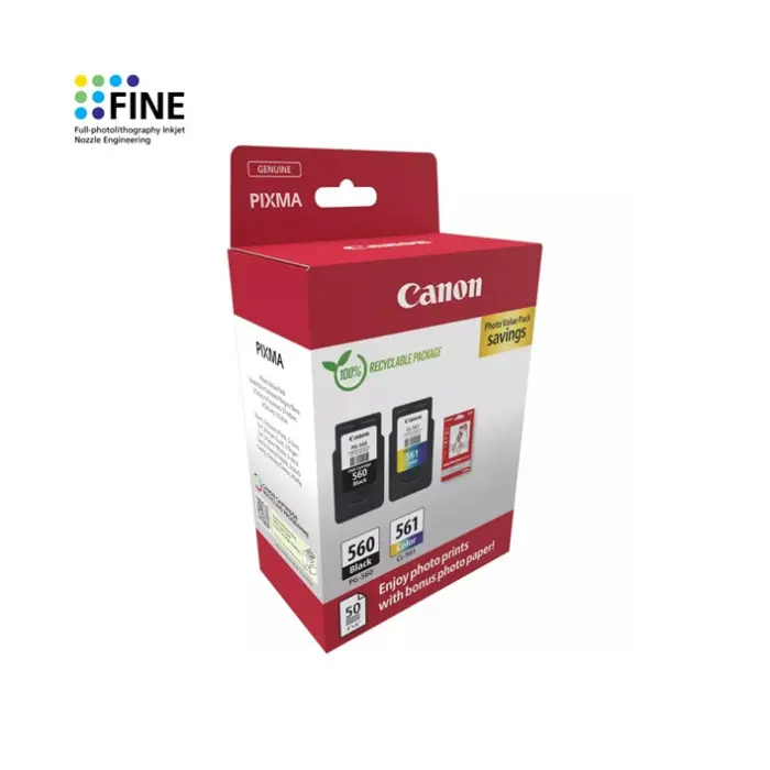 Pack 4 Cores Canon PG-560/CL-561 Original 3713C008