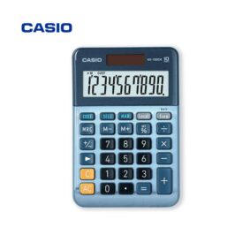 Calculadora Secretária Casio MS-100EM 10 Dígitos Azul