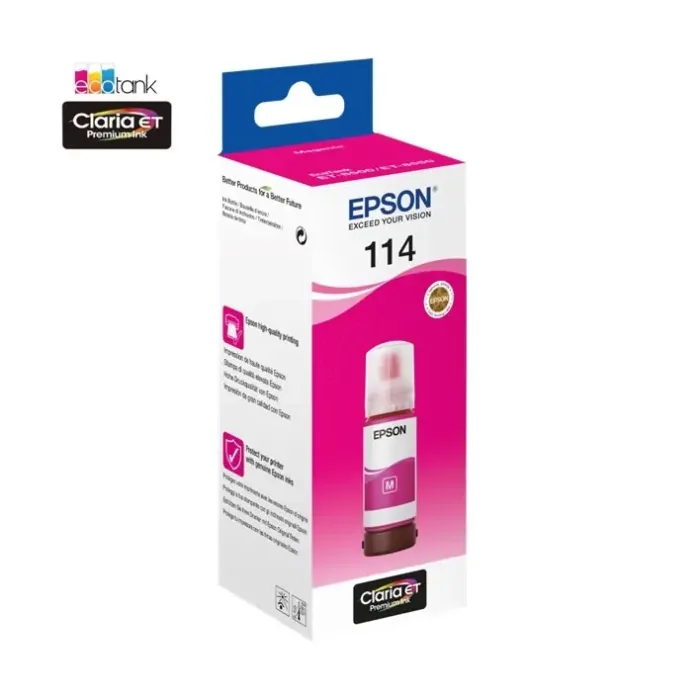 114 EcoTank Magenta Ink Botle