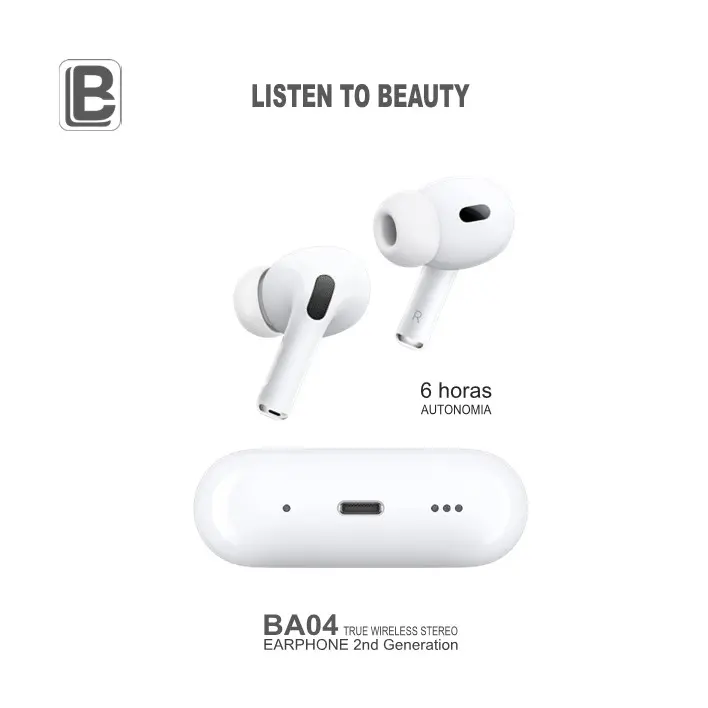 Fone de Ouvido Bluetooth Auriculares In-ear de Fones Sem Fio Touch  Microfone Embutido Ios e Android - Branco
