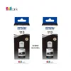 Pack 2x Black Epson EcoTank 113 Ink Series Original