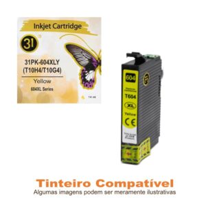 Cartucho de tinta Amarelo Epson 604XL Ananás compatível Linha31