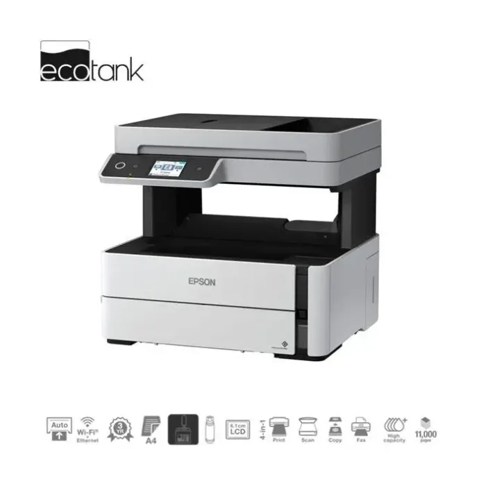 Multifunções 4 em 1 Monocromática Epson EcoTank ET-M3170