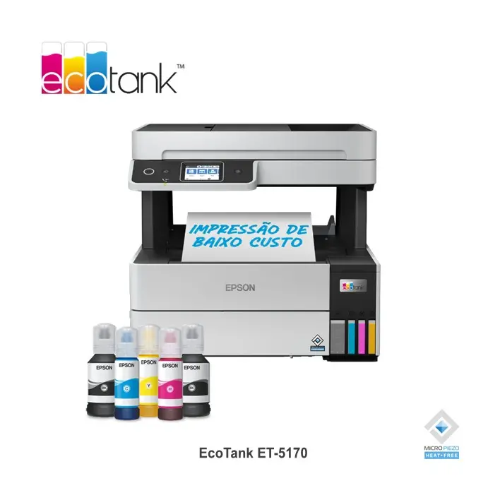 Impressora Multifunções A4 Epson EcoTank ET-5170