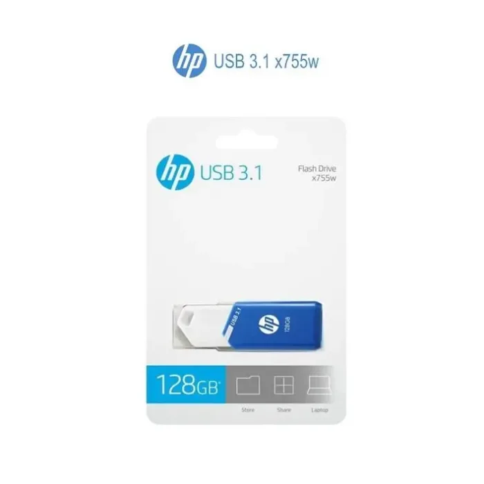 Pen Drive HP 128GB USB 3.1 x755w HPFD755W-128