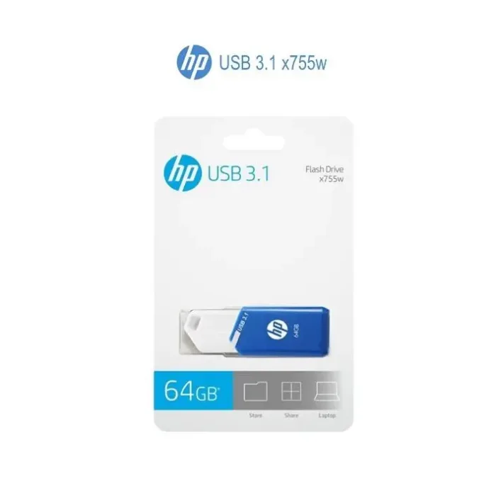 Pen Drive HP 64GB USB 3.1 x755w HPFD755W-64