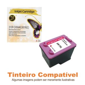 HP 301XL Tricolor CH564EE Compatível Linha31