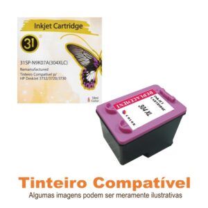 Compatível HP304XL Color Linha31