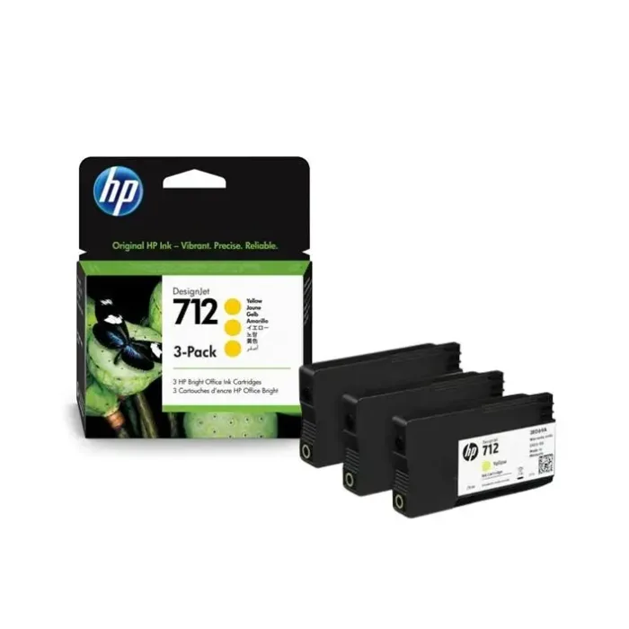 Pack HP712 Amarelo original