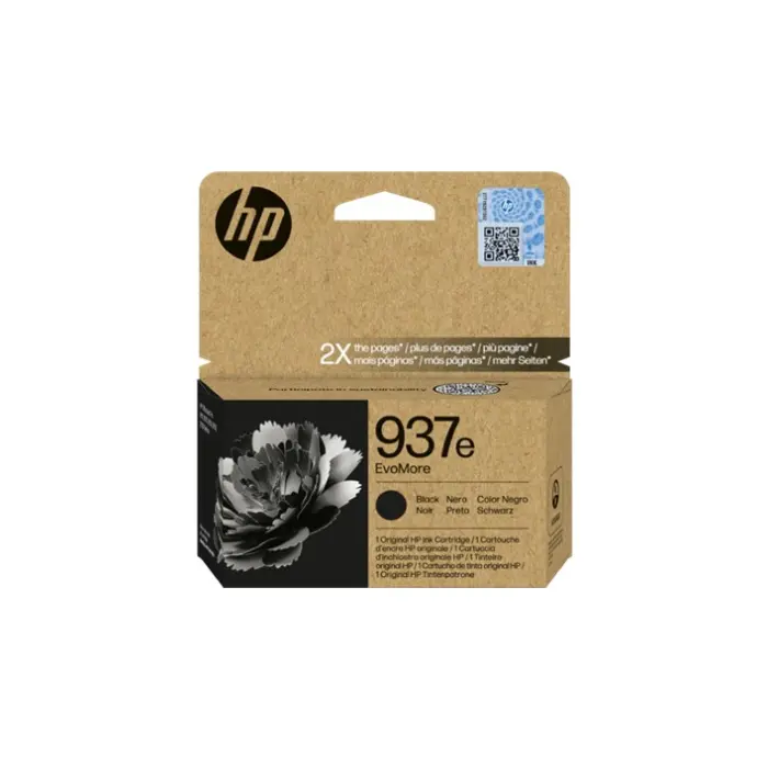 Tinteiro HP EvoMore 937e Original Preto (4S6W9NE)