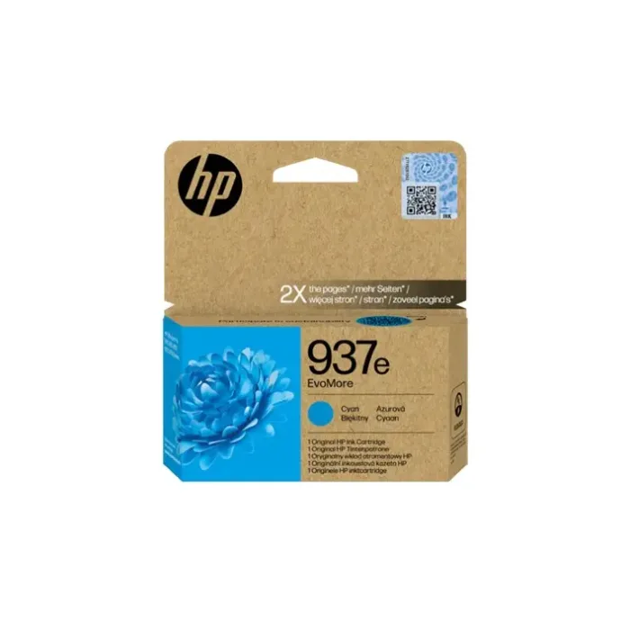 Tinteiro HP EvoMore 937e Original Ciano (4S6W6NE)