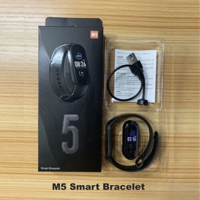 M5 Smart Bracelet Black - Conteúdo da embalagem Pulseira desportiva