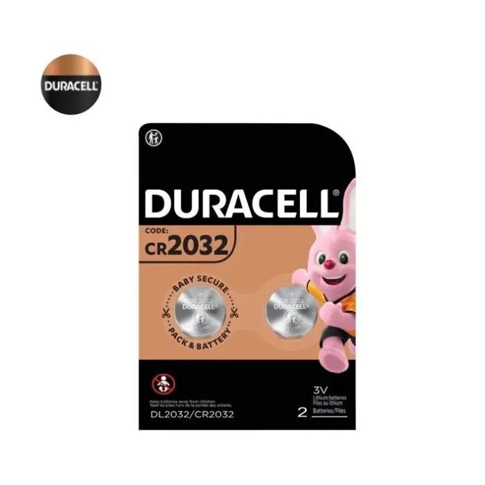 Duracell DL/CR2032 3V Lithium Coin Cell (Pack 2)