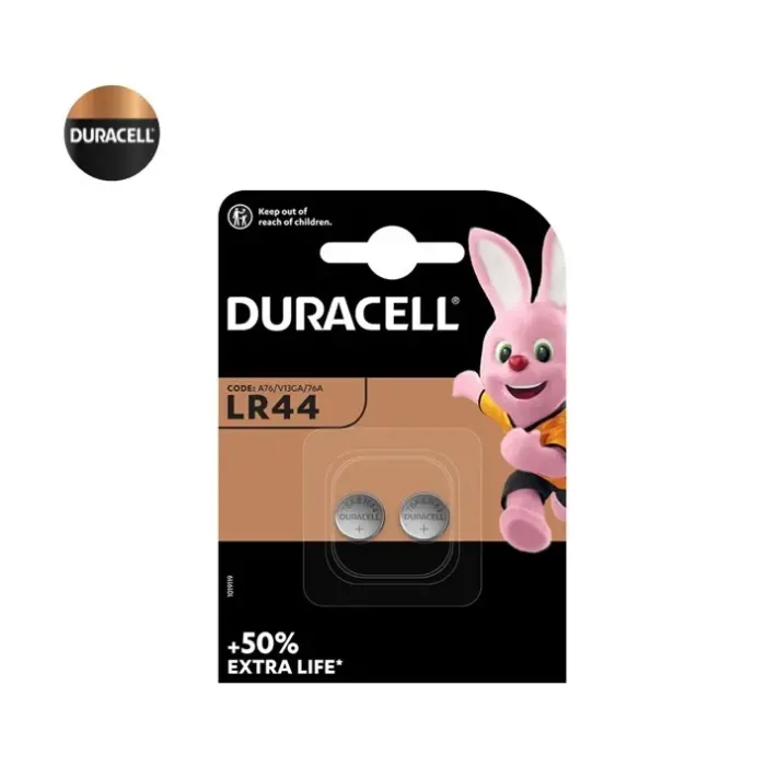 Duracell LR44 A76 V13GA 1,5V Lithium Coin Cell (Pack 2)