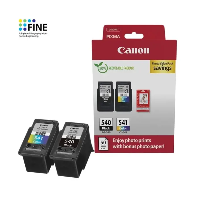 Pack 4 Cores Canon PG-540/CL-541 Original 5225B013