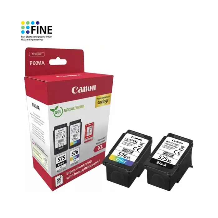 Pack 4 Cores Canon PG-575XL/CL-576XL Original 5437C006