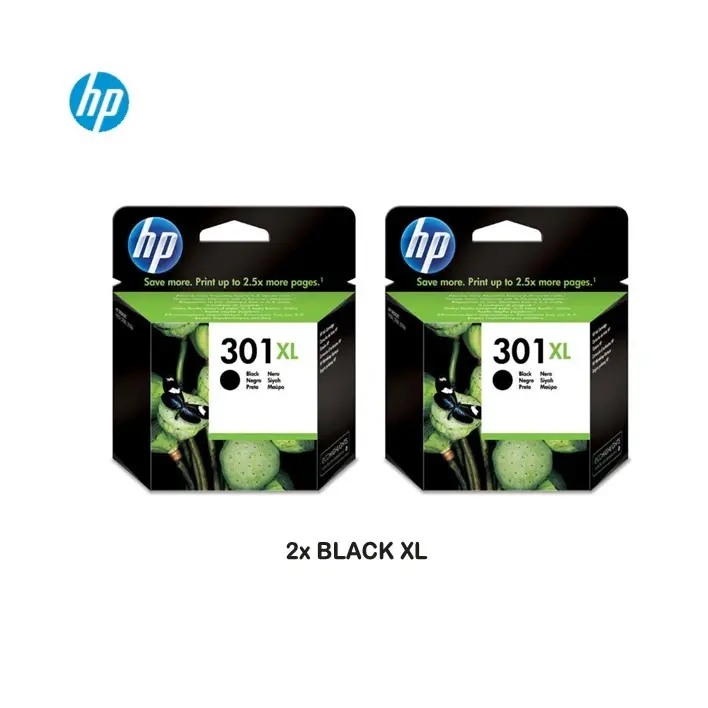 Pack HP 301XL 2x Black Original