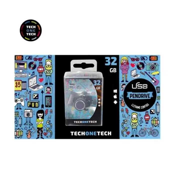 Pen Drive USB TechOneTech 32GB Photo Camera - TEC5129-32