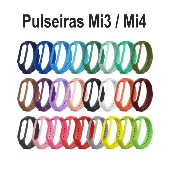 Pulseiras Xiaomi Mi Band 3 e 4