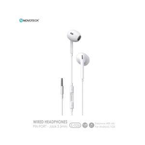 Wired Earphone With Mic E026 Stereo