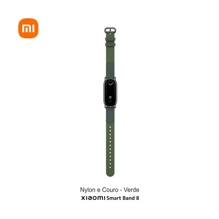 Xiaomi Smart Band 8 Braided Strap Nylon/Couro Green