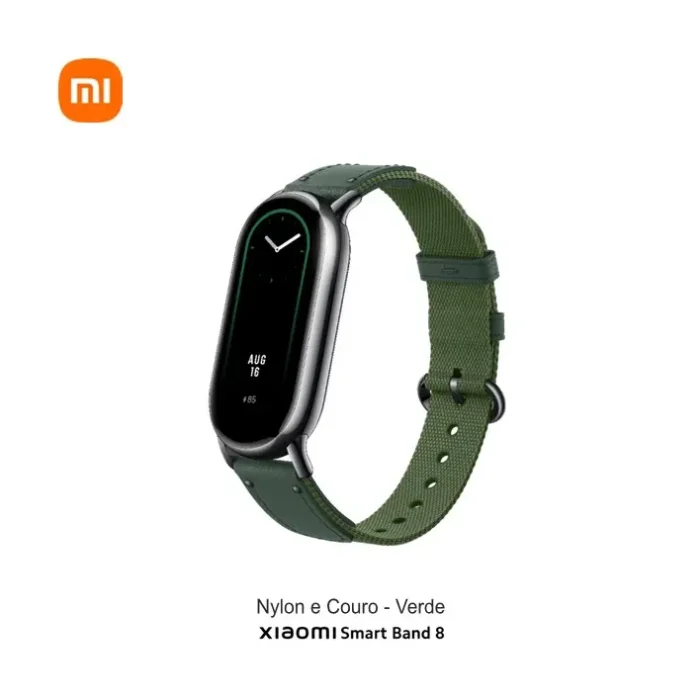 Xiaomi Smart Band 8 Braided Strap Nylon/Couro Green