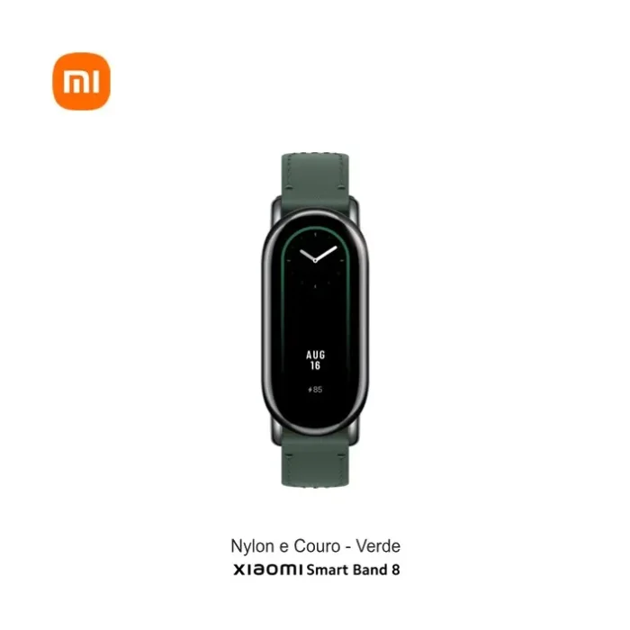 Xiaomi Smart Band 8 Braided Strap Nylon/Couro Green