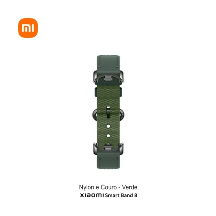 Xiaomi Smart Band 8 Braided Strap Nylon/Couro Green