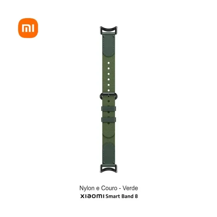 Xiaomi Smart Band 8 Braided Strap Nylon/Couro Green