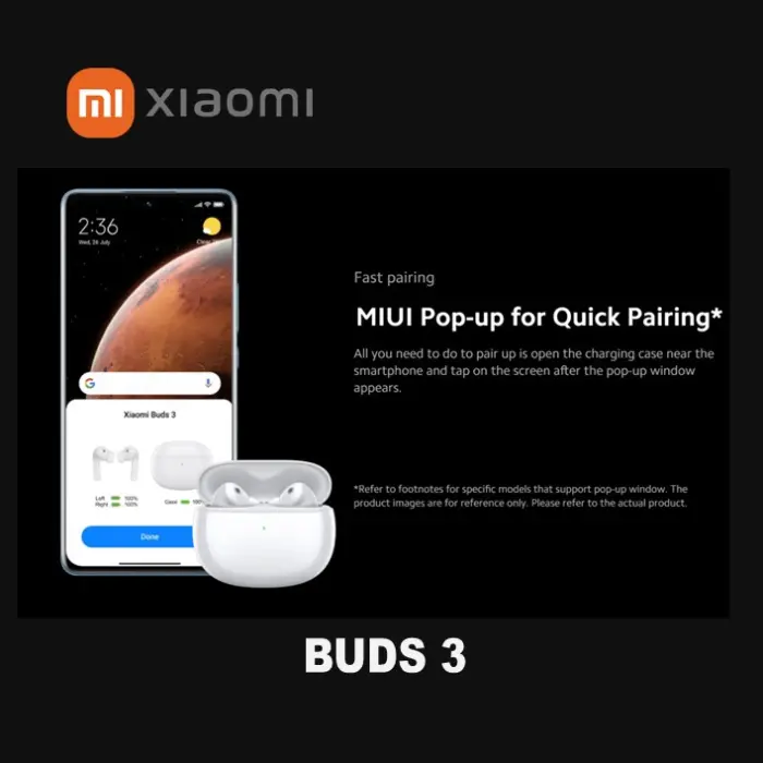 Xiaomi Buds 3 Auriculares Bluetooth 5.2 White